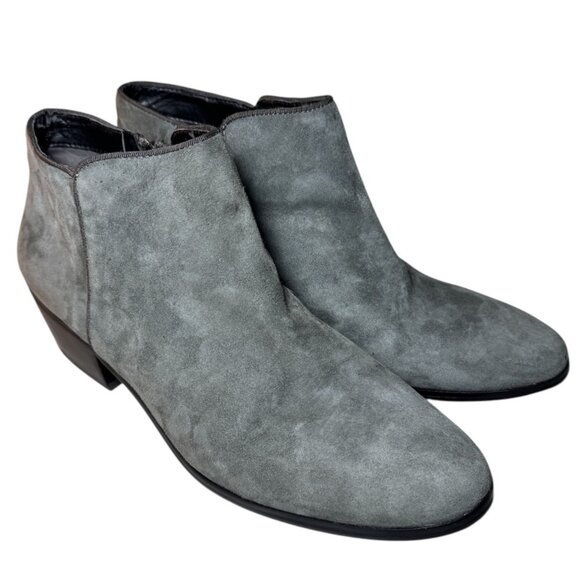 Sam Edelman Gray Leather Boots - Picture 1 of 10